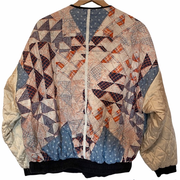 Free People rudy quilted bomber jacket in patchwork - Picture 5 of 7